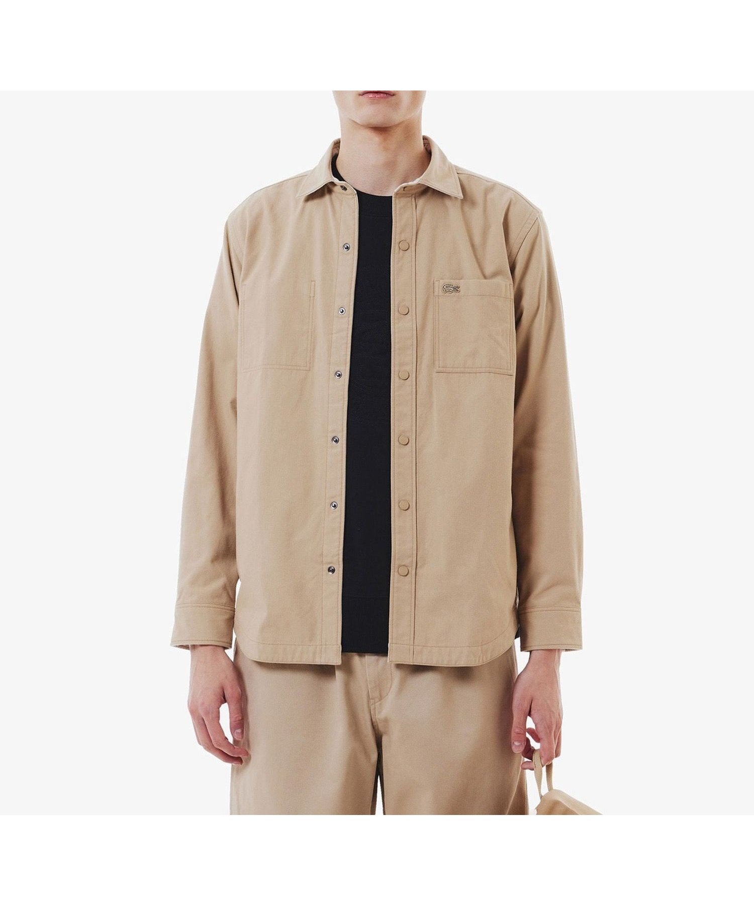 【ラコステ/LACOSTE / MEN】のカラーリバーシブルシボタンダウンャツ インテリア・キッズ・メンズ・レディースファッション・服の通販 founy(ファニー) 　ファッション　Fashion　メンズファッション　MEN　定番　Standard　無地　Plain Color　ベージュ|ID: prp329100004497279 ipo3291000000031726199