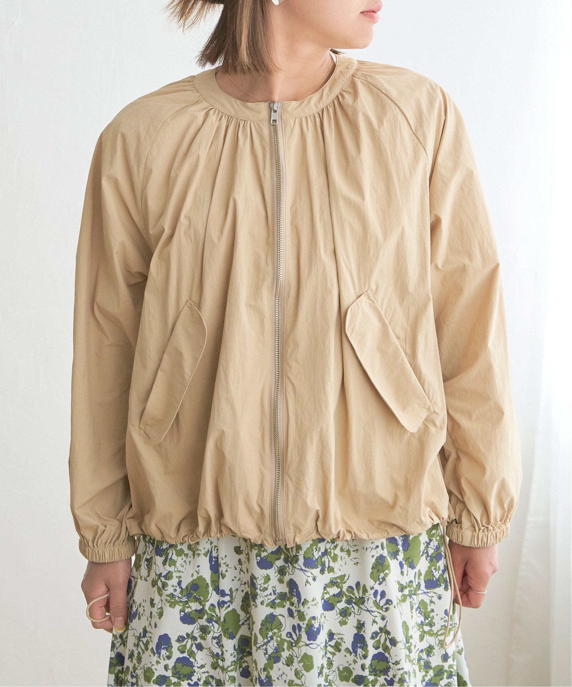【エルビーシー/LBC】のワッシャーナイロンブルゾン 人気、トレンドファッション・服の通販 founy(ファニー) 　ファッション　Fashion　レディースファッション　WOMEN　アウター　Coat Outerwear　ブルゾン　Blouson/Jackets　ギャザー　Gather　スリーブ　Sleeve　フェミニン　Feminine　ブルゾン　Blouson　旅行　Travel　 other-1|ID: prp329100004497295 ipo3291000000031726294