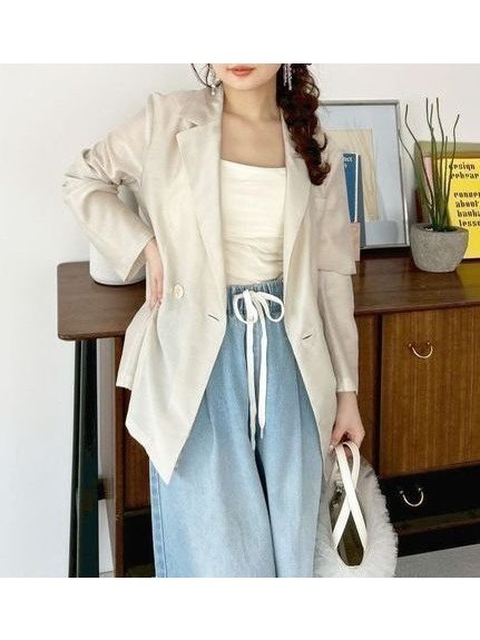 【リリーブラウン/Lily Brown】のセミシアージャケット インテリア・キッズ・メンズ・レディースファッション・服の通販 founy(ファニー) 　ファッション　Fashion　レディースファッション　WOMEN　アウター　Coat Outerwear　ジャケット　Jackets　シアー　Sheer　エレガント 上品　Elegant　LBEG[035]|ID: prp329100004497430 ipo3291000000032206506