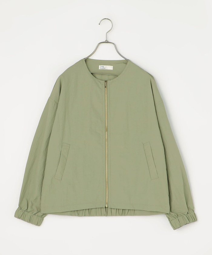 【その他のブランド/Other】のクルーネックZIPブルゾン インテリア・キッズ・メンズ・レディースファッション・服の通販 founy(ファニー) https://founy.com/ ファッション Fashion レディースファッション WOMEN アウター Coat Outerwear ブルゾン Blouson/Jackets 春 Spring ギャザー Gather ブルゾン Blouson ミリタリー Military ロング Long ワッシャー Washer S/S・春夏 Ss・Spring/Summer おすすめ Recommend 夏 Summer 2024年 2024 2024春夏・S/S Ss,Spring/Summer,2024 エレガント 上品 Elegant |ID: prp329100004497440 ipo3291000000031992009