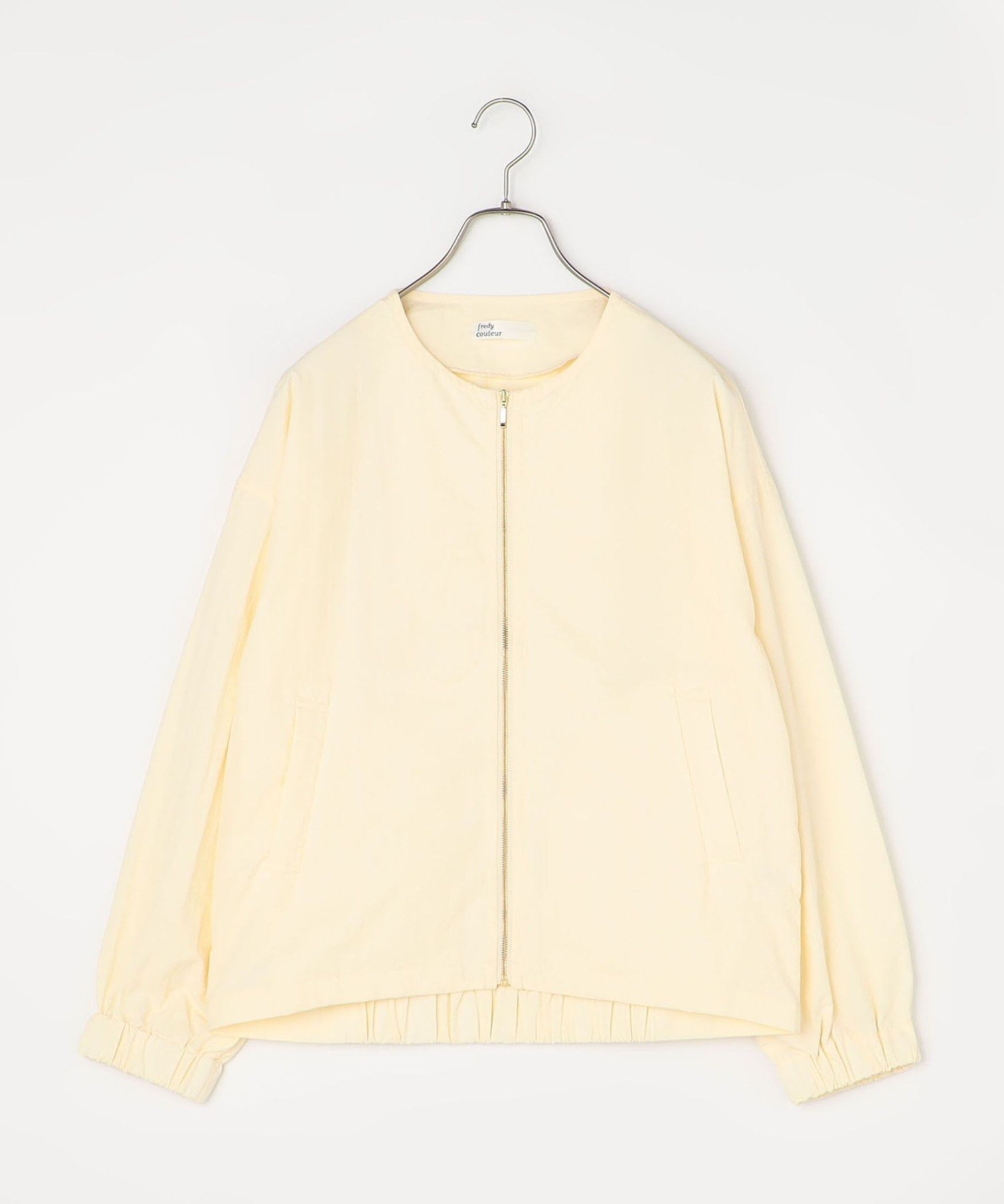【その他のブランド/Other】のクルーネックZIPブルゾン インテリア・キッズ・メンズ・レディースファッション・服の通販 founy(ファニー) 　ファッション　Fashion　レディースファッション　WOMEN　アウター　Coat Outerwear　ブルゾン　Blouson/Jackets　春　Spring　ギャザー　Gather　ブルゾン　Blouson　ミリタリー　Military　ロング　Long　ワッシャー　Washer　S/S・春夏　Ss・Spring/Summer　おすすめ　Recommend　夏　Summer　2024年　2024　2024春夏・S/S　Ss,Spring/Summer,2024　エレガント 上品　Elegant　キナリ|ID: prp329100004497440 ipo3291000000031992013