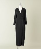 【ユナイテッドアローズ/UNITED ARROWS】のconte サテン カシュクール オールインワン 人気、トレンドファッション・服の通販 founy(ファニー) ファッション Fashion レディースファッション WOMEN ワンピース Dress オールインワン ワンピース All In One Dress アシンメトリー Asymmetry カシュクール Cachecoeur サテン Satin シンプル Simple ジョーゼット Georgette ラップ Wrap エレガント 上品 Elegant thumbnail BLACK|ID: prp329100004498049 ipo3291000000031731961