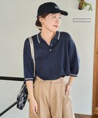 【フリークスストア/FREAK'S STORE】のサマーニット ライン 半袖 ポロシャツ(ハンドウォッシャブル)【限定展開】 25SS ネイビー|ID: prp329100004498270 ipo3291000000031858419
