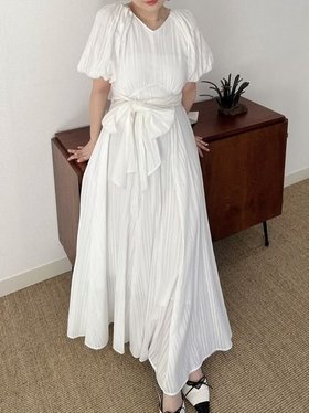 【リリーブラウン/Lily Brown】 バックリボンボリュームスリーブワンピース人気、トレンドファッション・服の通販 founy(ファニー) ファッション Fashion レディースファッション WOMEN ワンピース Dress オレンジ Orange カシュクール Cachecoeur スリーブ Sleeve チェック Check フェミニン Feminine リゾート Resort リボン Ribbon 人気 Popularity 夏 Summer |ID:prp329100004498272
