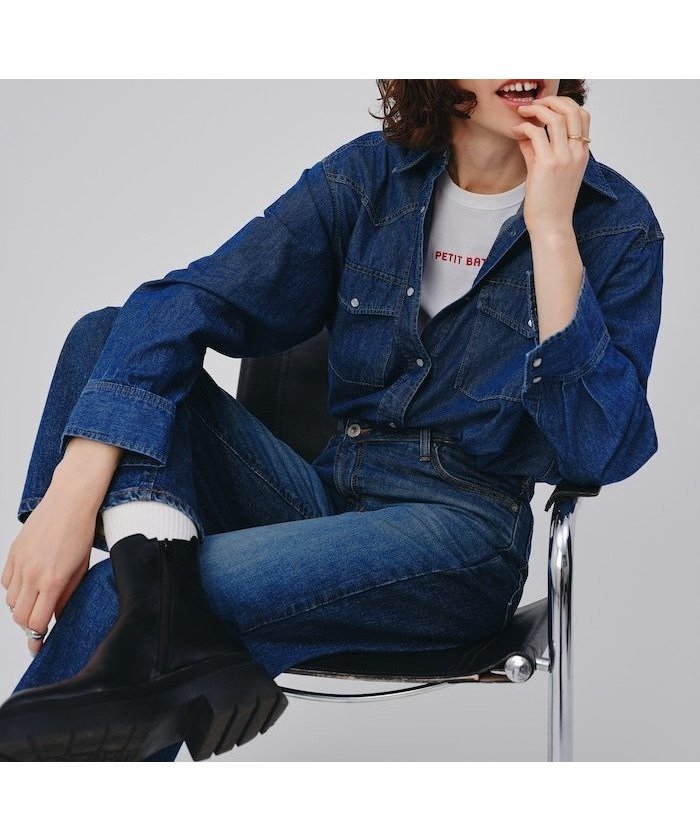 【フリークスストア/FREAK'S STORE】のウエスタン調 カシュクールデニムシャツ 25SS インテリア・キッズ・メンズ・レディースファッション・服の通販 founy(ファニー) 　ファッション　Fashion　レディースファッション　WOMEN　トップス・カットソー　Tops/Tshirt　シャツ/ブラウス　Shirts/Blouses　2025年　2025　2025春夏・S/S　Ss,Spring/Summer,2025　ウエスタン　Western　シンプル　Simple　デニム　Denim　トレンド　Trend　バランス　Balance　ベーシック　Basic　夏　Summer　春　Spring　S/S・春夏　Ss・Spring/Summer　ネイビー|ID: prp329100004498287 ipo3291000000031859696