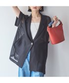 【ドゥ アルシーヴ/Doux archives】のメッシュフレンチスリーブジャケット BLACK|ID:prp329100004498348