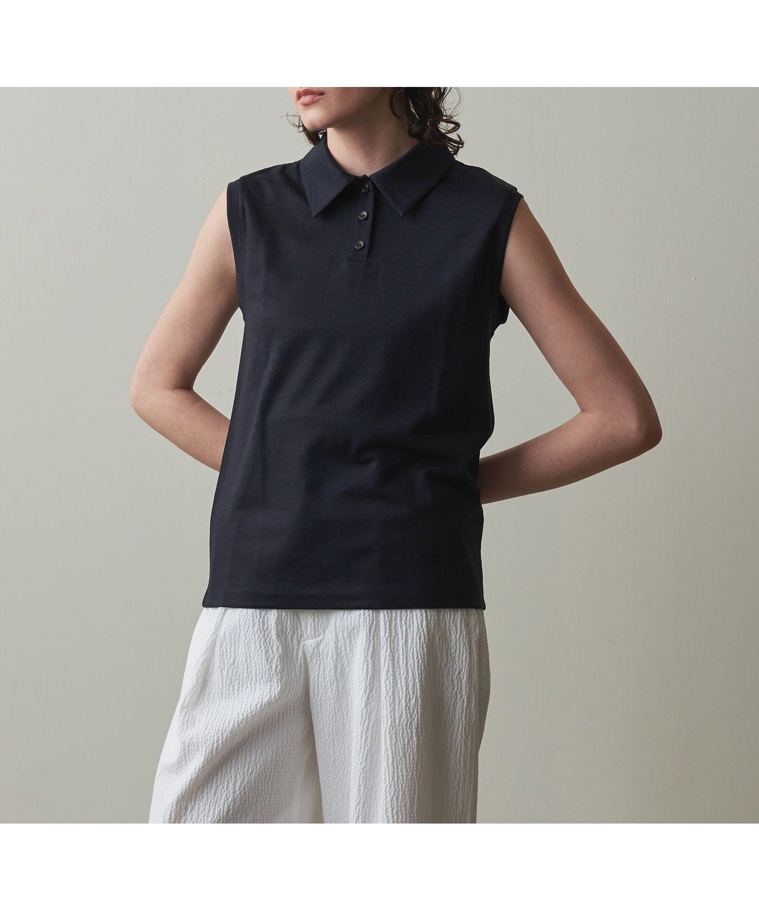 【その他のブランド/Other】のSteven Alan ウールジャージー ノースリーブ Tシャツ インテリア・キッズ・メンズ・レディースファッション・服の通販 founy(ファニー) 　ファッション　Fashion　レディースファッション　WOMEN　トップス・カットソー　Tops/Tshirt　キャミソール / ノースリーブ　No Sleeves　シャツ/ブラウス　Shirts/Blouses　ロング / Tシャツ　T-Shirts　おすすめ　Recommend　インナー　Inner　ジャケット　Jacket　ジャージー　Jersey　スタンダード　Standard　ノースリーブ　No Sleeve　エレガント 上品　Elegant　NAVY|ID: prp329100004498391 ipo3291000000031735126