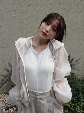 【フレイ アイディー/FRAY I.D】の【PUMA】シアーオーガンジーショートブルゾン 人気、トレンドファッション・服の通販 founy(ファニー) ファッション Fashion レディースファッション WOMEN アウター Coat Outerwear ブルゾン Blouson/Jackets オーガンジー Organdy コレクション Collection ドローコード Draw Cord ブルゾン Blouson プリント Print エレガント 上品 Elegant 定番 Standard |ID:prp329100004498491
