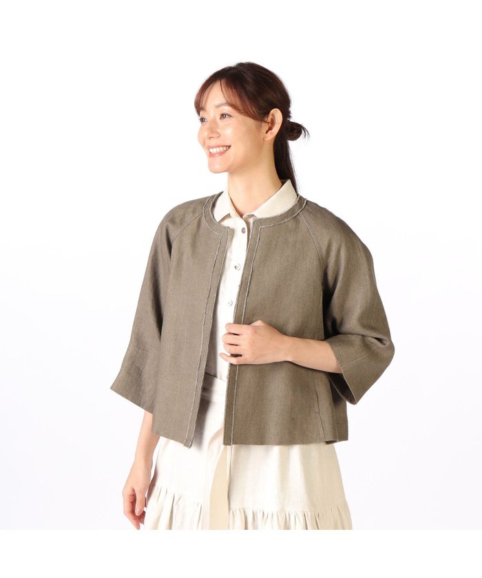 【スキャパ/SCAPA】のナチュラルツイルジャケット インテリア・キッズ・メンズ・レディースファッション・服の通販 founy(ファニー) https://founy.com/ ファッション Fashion レディースファッション WOMEN アウター Coat Outerwear ジャケット Jackets エレガント 上品 Elegant シンプル Simple ジャケット Jacket 夏 Summer 春 Spring S/S・春夏 Ss・Spring/Summer |ID: prp329100004498502 ipo3291000000031735879