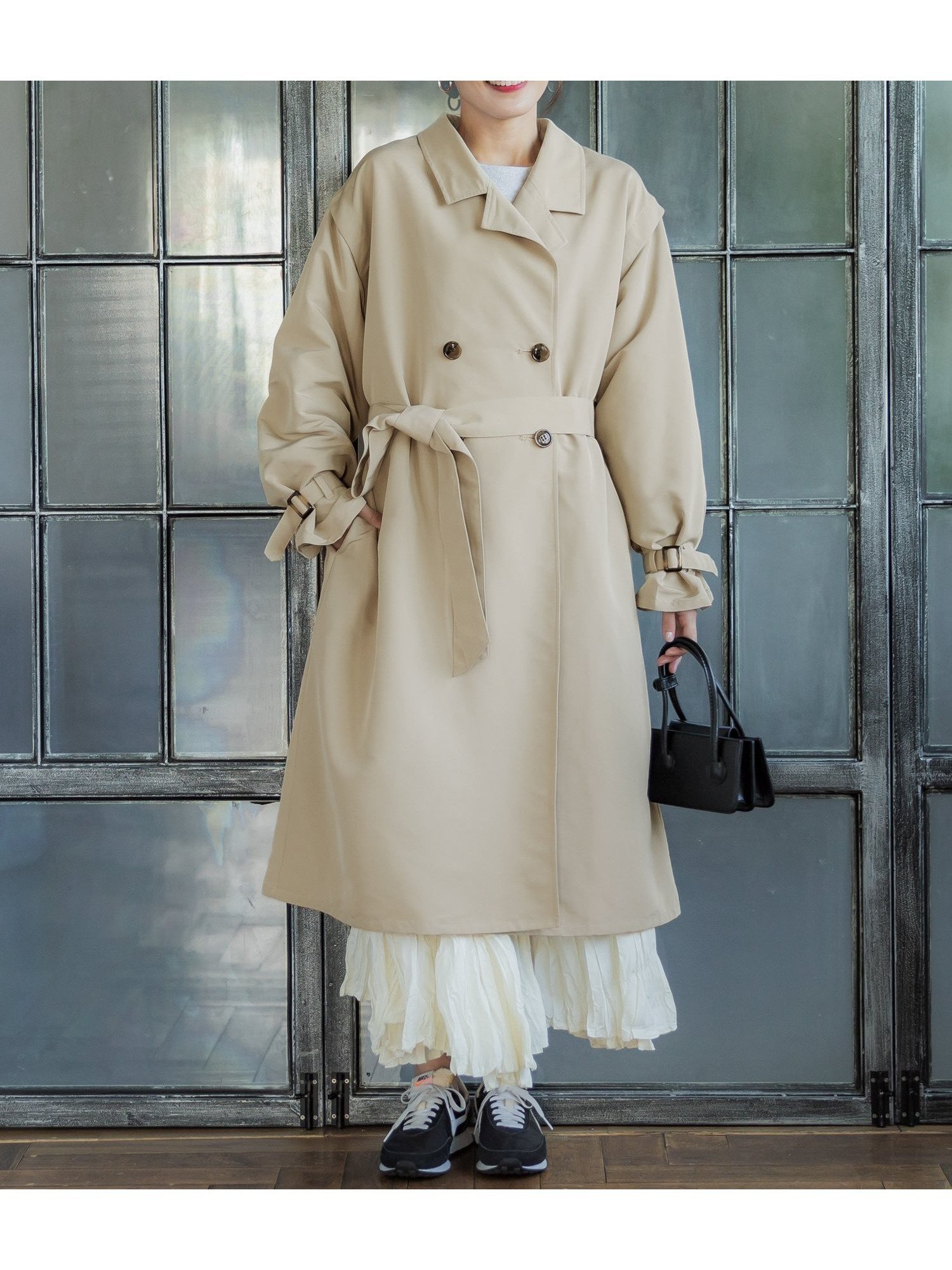 【コカ/COCA】のデタッチャブルトレンチコート 人気、トレンドファッション・服の通販 founy(ファニー) 　ファッション　Fashion　レディースファッション　WOMEN　アウター　Coat Outerwear　コート　Coats　トレンチコート　Trench Coats　トレンド　Trend　ポケット　Pocket　 other-1|ID: prp329100004498569 ipo3291000000031736240