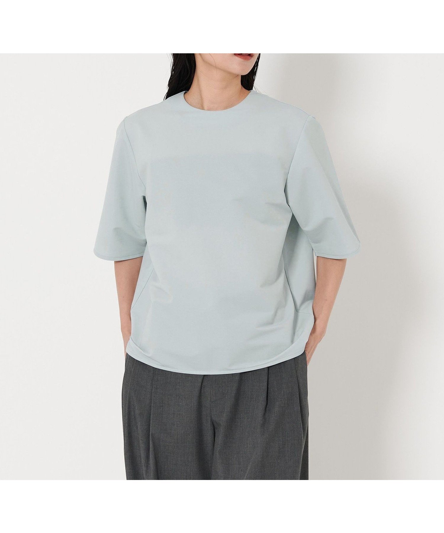 【ユナイテッドアローズ/UNITED ARROWS】のMARW UNITED ARROWS Tブラウス インテリア・キッズ・メンズ・レディースファッション・服の通販 founy(ファニー) 　ファッション　Fashion　レディースファッション　Fashion for Women　トップス・カットソー　Cut & Sew Tops　シャツ・ブラウス・オフィスカジュアル　Elegant Blouses & Button-Ups　インナー　Innerwear　春　Spring　カーディガン　Cardigan, Knitwear　シンプル　Simple, Minimal　ジャケット　Jacket, Outerwear　定番　Standard, Basic Item　人気　Popular, Best Seller　S/S・春夏　SS, Spring/Summer, Warm Season　夏　Summer　ビジネス 仕事 通勤　Business / Work / Commuting　LT.BLUE|ID: prp329100004498648 ipo3291000000032609692