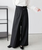 【その他のブランド/Other】の日本製 ラップデザインパンツ 人気、トレンドファッション・服の通販 founy(ファニー) ファッション Fashion レディースファッション WOMEN パンツ Pants ツイル Twill マニッシュ Mannish ラップ Wrap 日本製 Made In Japan thumbnail ブラック|ID: prp329100004498811 ipo3291000000031992955