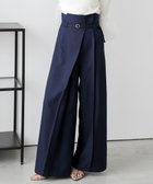 【その他のブランド/Other】の日本製 ラップデザインパンツ 人気、トレンドファッション・服の通販 founy(ファニー) ファッション Fashion レディースファッション WOMEN パンツ Pants ツイル Twill マニッシュ Mannish ラップ Wrap 日本製 Made In Japan thumbnail ネイビー|ID: prp329100004498811 ipo3291000000031992956