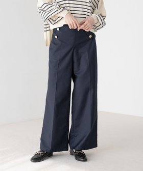 【エルーラ/Elura】のマリンワイドパンツ/320036 人気、トレンドファッション・服の通販 founy(ファニー) ファッション Fashion レディースファッション WOMEN パンツ Pants おすすめ Recommend ショート Short シンプル Simple センター Center トレンチ Trench ミドル Middle 再入荷 Restock/Back In Stock/Re Arrival 春 Spring |ID:prp329100004498844