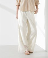 【ナノ ユニバース/nano universe】のサイド切り替えレースパンツ 人気、トレンドファッション・服の通販 founy(ファニー) ファッション Fashion レディースファッション WOMEN パンツ Pants ウォッシャブル Washable カットソー Cut And Sew サテン Satin ジャケット Jacket ストレート Straight フェミニン Feminine ベーシック Basic レース Race ロング Long 2025年 2025 2025春夏・S/S Ss,Spring/Summer,2025 |ID:prp329100004498890
