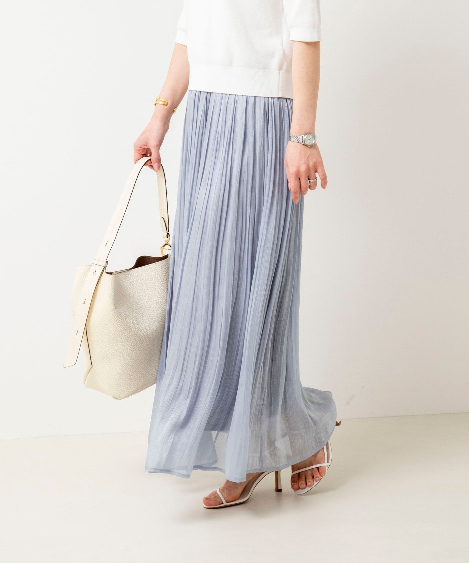 【ノーリーズ/NOLLEY'S】のシャインサテン楊柳スカート 人気、トレンドファッション・服の通販 founy(ファニー) 　ファッション　Fashion　レディースファッション　WOMEN　スカート　Skirt　2025年　2025　2025春夏・S/S　Ss,Spring/Summer,2025　おすすめ　Recommend　ロング　Long　春　Spring　 other-1|ID: prp329100004498939 ipo3291000000031996010