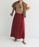 【デミルクス ビームス/Demi-Luxe BEAMS】のリネン シンプルロングスカート .M MODERN RED|ID: prp329100004498964 ipo3291000000031995336