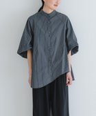 【アーバンリサーチ/URBAN RESEARCH】のイレギュラーヘムスタンドカラーブラウス GRAY.S|ID: prp329100004499121 ipo3291000000031834251