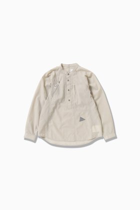 【アンドワンダー/and wander】 stretch rip band collar shirt人気、トレンドファッション・服の通販 founy(ファニー) ファッション Fashion レディースファッション WOMEN トップス・カットソー Tops/Tshirt シャツ/ブラウス Shirts/Blouses ストレッチ Stretch パターン Pattern ポケット Pocket |ID:prp329100004499143