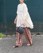 【コーナーズ/CORNERS】のCORNERS by KR エスニックストライプワイドパンツ 人気、トレンドファッション・服の通販 founy(ファニー) ファッション Fashion レディースファッション WOMEN パンツ Pants エスニック Ethnic シンプル Simple ストライプ Stripe トレンド Trend プリント Print リラックス Relax ルーズ Loose ワイド Wide 人気 Popularity 今季 This Season thumbnail レッド|ID: prp329100004499559 ipo3291000000031993862