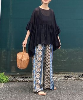 【コーナーズ/CORNERS】のCORNERS by KR エスニックストライプワイドパンツ 人気、トレンドファッション・服の通販 founy(ファニー) ファッション Fashion レディースファッション WOMEN パンツ Pants エスニック Ethnic シンプル Simple ストライプ Stripe トレンド Trend プリント Print リラックス Relax ルーズ Loose ワイド Wide 人気 Popularity 今季 This Season |ID:prp329100004499559