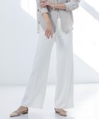 【インディヴィ/INDIVI】の春SALE!【復活!褒められパンツ】ストレッチ ワイドパンツ ホワイト|ID: prp329100004499688 ipo3291000000031993048