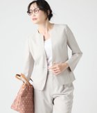 【ニューヨーカー/NEWYORKER】のウォッシャブルストレッチ ノッチドラペル1釦ノーカラージャケット 人気、トレンドファッション・服の通販 founy(ファニー) ファッション Fashion レディースファッション WOMEN アウター Coat Outerwear ジャケット Jackets ノーカラージャケット No Collar Leather Jackets 春 Spring シンプル Simple ジャケット Jacket ストレッチ Stretch セットアップ Set Up ベーシック Basic ボトム Bottom ポケット Pocket S/S・春夏 Ss・Spring/Summer 夏 Summer thumbnail ベージュ|ID: prp329100004499710 ipo3291000000031872947
