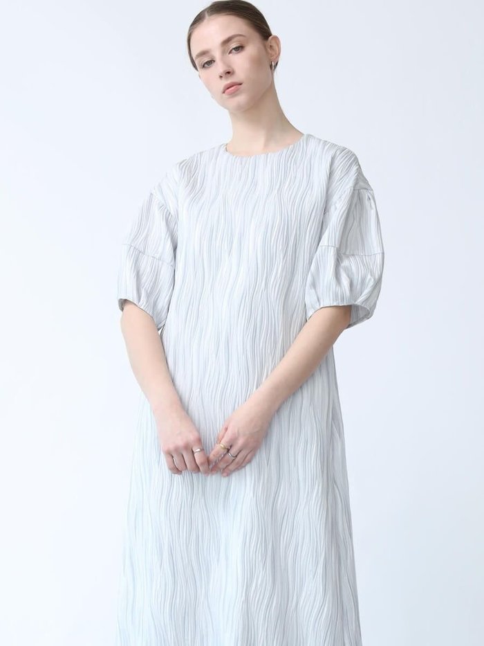 【ラシュッド/LASUD】の木目柄ふくれジャガードワンピース インテリア・キッズ・メンズ・レディースファッション・服の通販 founy(ファニー) https://founy.com/ ファッション Fashion レディースファッション WOMEN ワンピース Dress ウェーブ Wave バランス Balance バルーン Balloon ブライト Bright エレガント 上品 Elegant |ID: prp329100004499742 ipo3291000000031746958