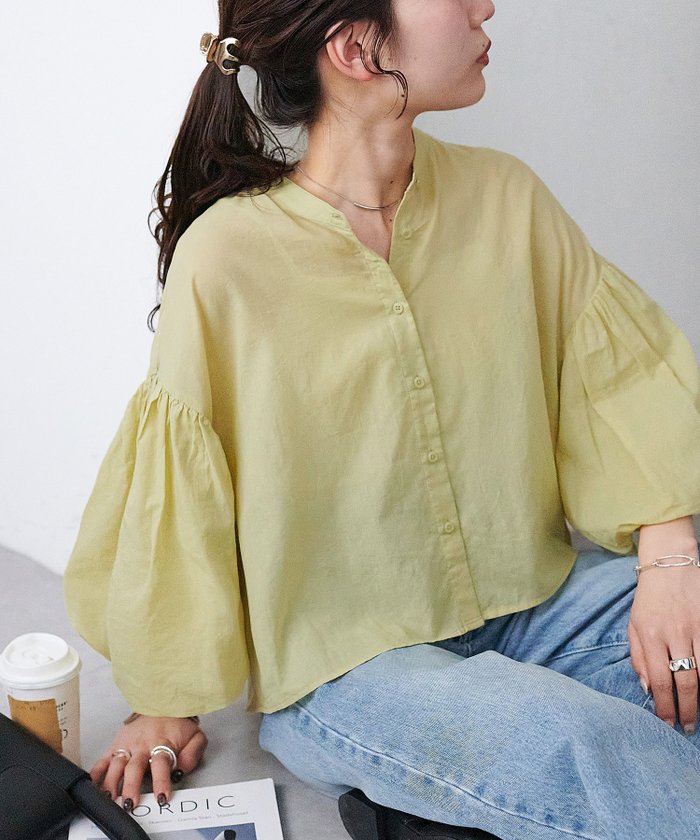 【ディスコート/Discoat】のコットンシアー袖バルーンブラウス5分袖《WEB限定カラーあり》 インテリア・キッズ・メンズ・レディースファッション・服の通販 founy(ファニー) https://founy.com/ ファッション Fashion レディースファッション WOMEN トップス・カットソー Tops/Tshirt シャツ/ブラウス Shirts/Blouses ギャザー Gather コンパクト Compact シンプル Simple バルーン Balloon 夏 Summer 春 Spring S/S・春夏 Ss・Spring/Summer 羽織 Haori |ID: prp329100004499769 ipo3291000000031843901