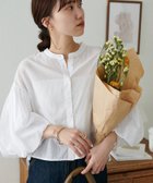 【ディスコート/Discoat】のコットンシアー袖バルーンブラウス5分袖《WEB限定カラーあり》 オフホワイト|ID: prp329100004499769 ipo3291000000031843905