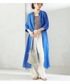 【シップス フォー ウィメン/SHIPS】の手洗い可能 ラミー 4 スタンドカラー シャツ ワンピース ブルー|ID: prp329100004499813 ipo3291000000032714005