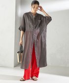 【シップス フォー ウィメン/SHIPS】の手洗い可能 ラミー 4 スタンドカラー シャツ ワンピース ダークグレー|ID: prp329100004499813 ipo3291000000032714006