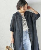 【シップス フォー ウィメン/SHIPS】の手洗い可能 ラミー 4 スタンドカラー シャツ ワンピース ネイビー|ID: prp329100004499813 ipo3291000000032714007