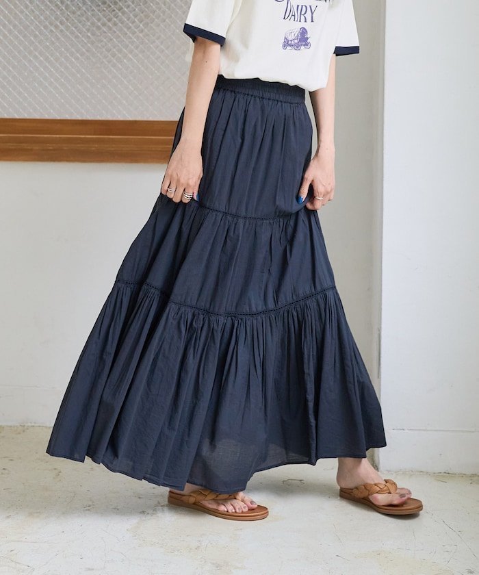 【フリークスストア/FREAK'S STORE】のインド ティアードマキシスカート 24SS 人気、トレンドファッション・服の通販 founy(ファニー) 　ファッション　Fashion　レディースファッション　WOMEN　スカート　Skirt　2024年　2024　2024春夏・S/S　Ss,Spring/Summer,2024　インド　India　ティアード　Tiered　ティアードスカート　Tiered Skirt　フレア　Flare　マキシ　Maxi　切替　Switching　夏　Summer　定番　Standard　春　Spring　S/S・春夏　Ss・Spring/Summer　 other-1|ID: prp329100004499920 ipo3291000000031748312