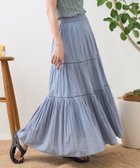 【フリークスストア/FREAK'S STORE】のインド ティアードマキシスカート 24SS サックスブルー|ID: prp329100004499920 ipo3291000000031748321