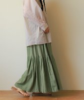 【ニコアンド/niko and】のリネン混フレアスカート 人気、トレンドファッション・服の通販 founy(ファニー) ファッション Fashion レディースファッション WOMEN スカート Skirt Aライン/フレアスカート Flared A-Line Skirts おすすめ Recommend サマー Summer フェミニン Feminine フレア Flare リネン Linen リラックス Relax ロング Long 夏 Summer 春 Spring S/S・春夏 Ss・Spring/Summer |ID:prp329100004499980