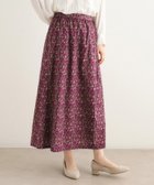 【ローラアシュレイ/LAURA ASHLEY】の【洗える/コットン100%/ウエストゴム/同柄アイテムあり】ウズマ柄スカート 人気、トレンドファッション・服の通販 founy(ファニー) ファッション Fashion レディースファッション WOMEN スカート Skirt おすすめ Recommend カラフル Colorful シンプル Simple セットアップ Set Up ポケット Pocket 洗える Washable thumbnail ボルドー|ID: prp329100004500016 ipo3291000000031749058