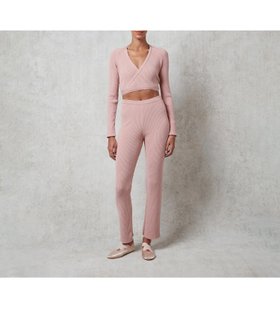 【レペット/repetto】のRib knit pants 人気、トレンドファッション・服の通販 founy(ファニー) ファッション Fashion レディースファッション Ladies' Fashion Online パンツ Pants ストレート Straight リラックス Relax ワンポイント One Point |ID:prp329100004500175