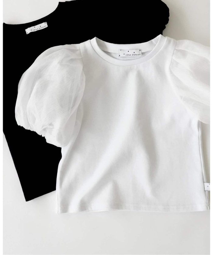 【イエナアンファン/IENA ENFANT / KIDS】のパフスリーブTシャツ kids(90cm-150cm) インテリア・キッズ・メンズ・レディースファッション・服の通販 founy(ファニー) https://founy.com/ ファッション Fashion キッズファッション KIDS キャミワンピース Cami Dress スリーブ Sleeve 夏 Summer |ID: prp329100004500182 ipo3291000000031750168