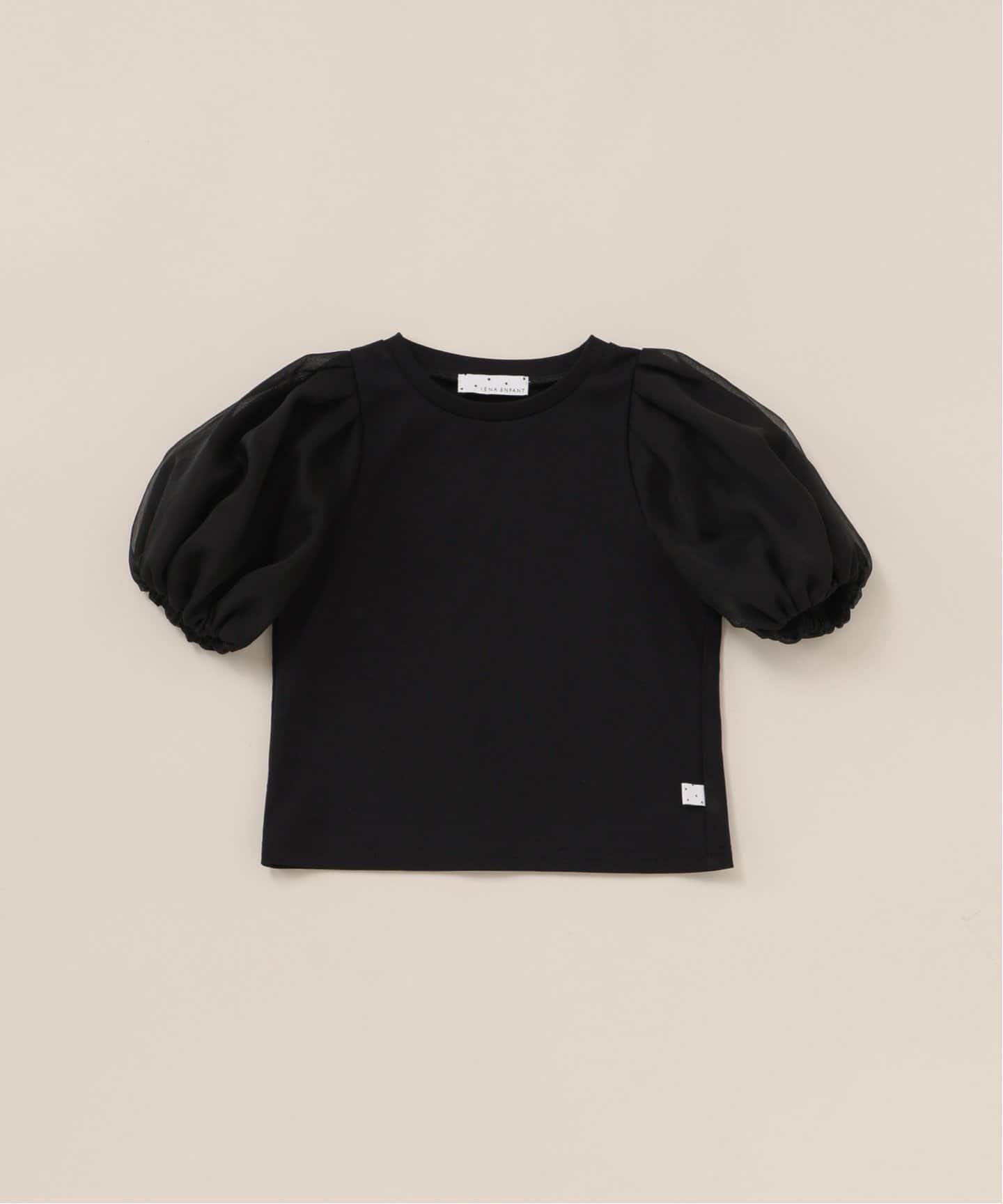 【イエナアンファン/IENA ENFANT / KIDS】のパフスリーブTシャツ kids(90cm-150cm) インテリア・キッズ・メンズ・レディースファッション・服の通販 founy(ファニー) 　ファッション　Fashion　キッズファッション　KIDS　キャミワンピース　Cami Dress　スリーブ　Sleeve　夏　Summer　ブラック A|ID: prp329100004500182 ipo3291000000031750172