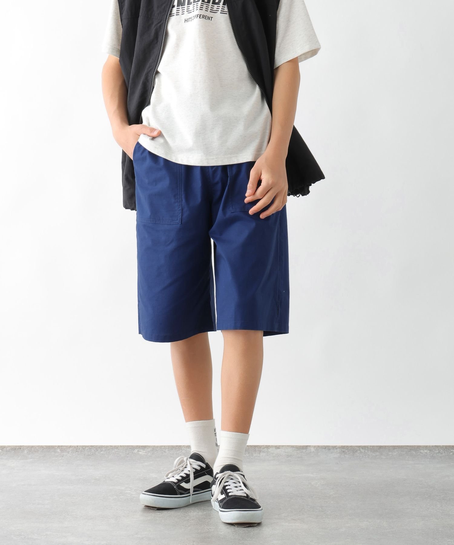 【グローバルワーク/GLOBAL WORK / KIDS】のDRY/ストレッチハーフパンツ/キッズ/147340 インテリア・キッズ・メンズ・レディースファッション・服の通販 founy(ファニー) 　ファッション　Fashion　キッズファッション　KIDS Children’s Clothing　ボトムス　Bottoms/Kids　おすすめ　Recommend　ショーツ　Shorts　ショート　Short　ストレッチ　Stretch　ルーズ　Loose　半袖　Short Sleeve　吸水　Water Absorption　夏　Summer　秋　Autumn/Fall　長袖　Long Sleeve　ブルー85|ID: prp329100004500199 ipo3291000000032594916