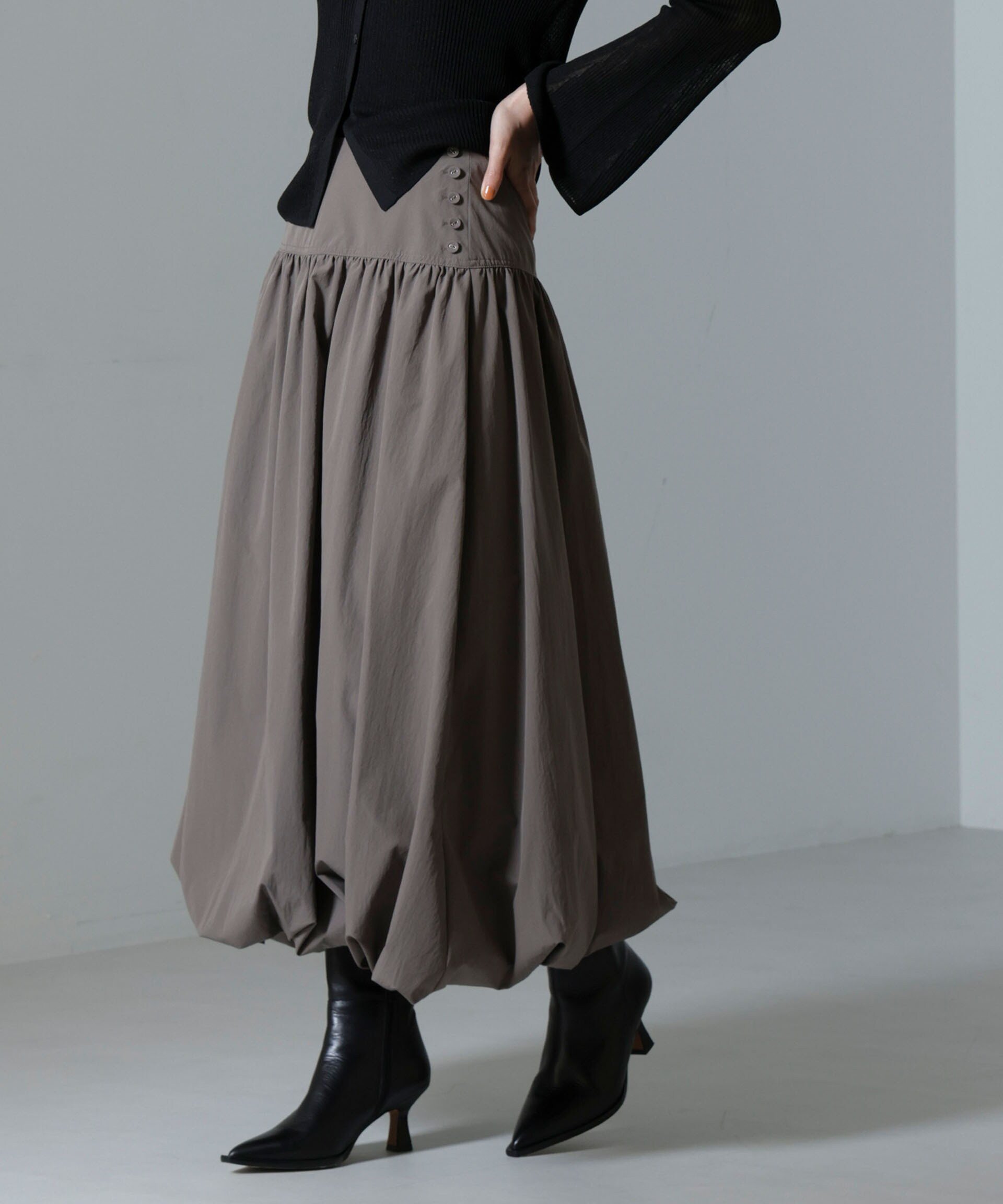 【ナノ ユニバース/nano universe】のタフタバルーンスカート インテリア・キッズ・メンズ・レディースファッション・服の通販 founy(ファニー) 　ファッション　Fashion　レディースファッション　WOMEN　スカート　Skirt　2024年　2024　2024-2025秋冬・A/W　Aw/Autumn/Winter/Fw/Fall/2024-2025　おすすめ　Recommend　カーディガン　Cardigan　タフタ　Taffeta　トレンド　Trend　バルーン　Balloon　ベーシック　Basic　ヴィンテージ　Vintage　モカ3|ID: prp329100004500200 ipo3291000000031750339