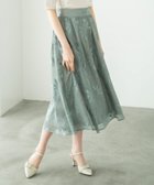 【ミッシュマッシュ/MISCH MASCH】の【2024春夏新作】メッシュフラワーフレアスカート/MM417215 グリーン|ID: prp329100004500219 ipo3291000000031750549