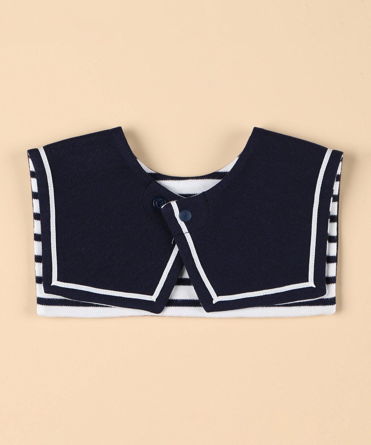 【コムサイズム/COMME CA ISM / KIDS】の4WAY セーラーカラー風スタイ インテリア・キッズ・メンズ・レディースファッション・服の通販 founy(ファニー) 　ファッション　Fashion　キッズファッション　KIDS　なめらか　Smooth　シンプル　Simple　ボーダー　Border　吸水　Water Absorption　無地　Plain Color　ネイビー|ID: prp329100004500237 ipo3291000000031910444