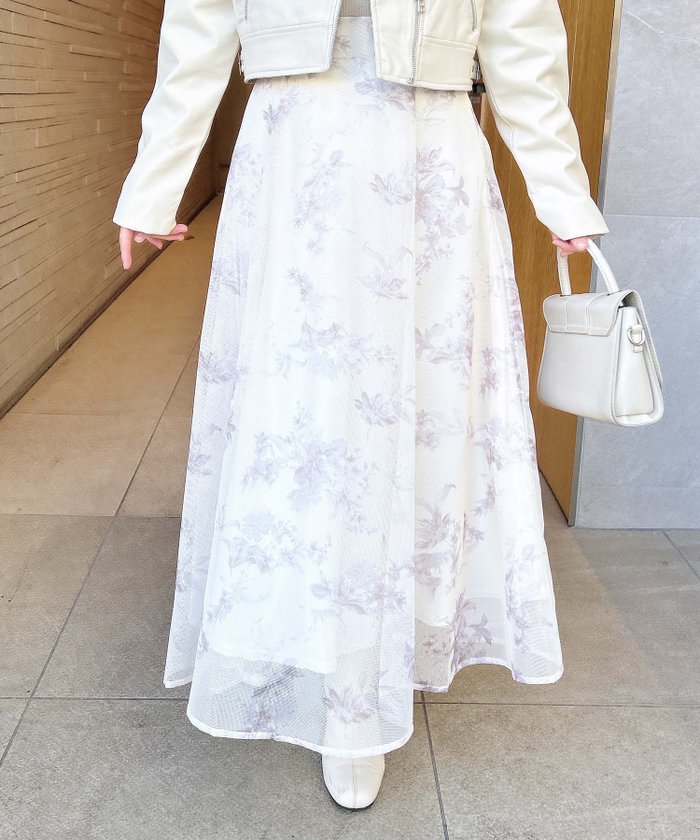 【イング/INGNI】のINGNI/花柄メッシュフレアSK インテリア・キッズ・メンズ・レディースファッション・服の通販 founy(ファニー) https://founy.com/ ファッション Fashion レディースファッション WOMEN スカート Skirt エレガント 上品 Elegant 春 Spring サンダル Sandals シンプル Simple バランス Balance フェミニン Feminine フレア Flare メッシュ Mesh ロング Long おすすめ Recommend |ID: prp329100004500287 ipo3291000000031751159