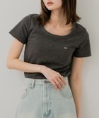 【センスオブプレイス/SENSE OF PLACE by URBAN RESEARCH】のラウンドネックリブTシャツ(半袖) CHARCOAL|ID: prp329100004500349 ipo3291000000031997024