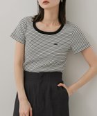 【センスオブプレイス/SENSE OF PLACE by URBAN RESEARCH】のラウンドネックリブTシャツ(半袖) WHT×BLK|ID: prp329100004500349 ipo3291000000031997027