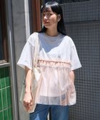 【フリークスストア/FREAK'S STORE】のチュールドッキングTシャツ 24SS オフホワイト|ID: prp329100004500440 ipo3291000000031752483