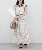 【ナチュラルクチュール/natural couture】のサイドプリーツ配色デザインワンピース ホワイト系その他|ID: prp329100004500875 ipo3291000000031756675