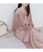 【ナチュラルクチュール/natural couture】のたっぷりギャザーサテンワンピース ピンクベージュ|ID: prp329100004500879 ipo3291000000031756726